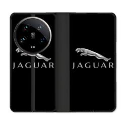 Housse cuir portefeuille Pour Xiaomi 14 Ultra Jaguar