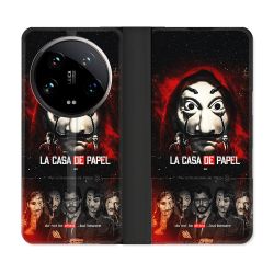 Housse cuir portefeuille Pour Xiaomi 14 Ultra La Casa De Papel