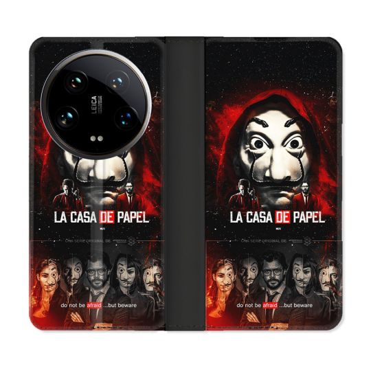 Housse cuir portefeuille Pour Xiaomi 14 Ultra La Casa De Papel