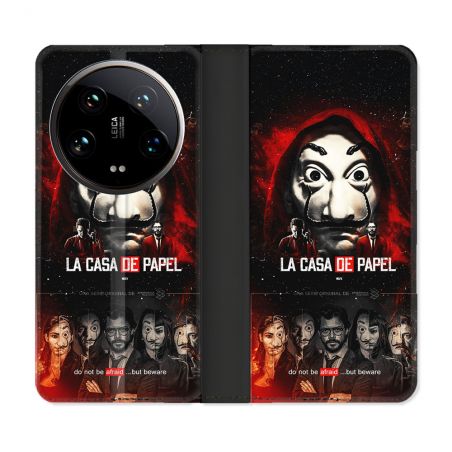 Housse cuir portefeuille Pour Xiaomi 14 Ultra La Casa De Papel