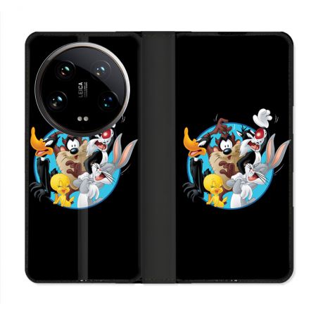 Housse cuir portefeuille Pour Xiaomi 14 Ultra Looney Tunes