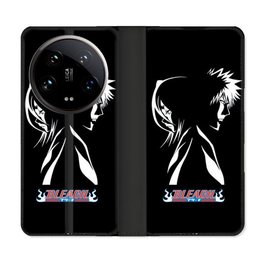 Housse cuir portefeuille Pour Xiaomi 14 Ultra Manga Bleach Duo