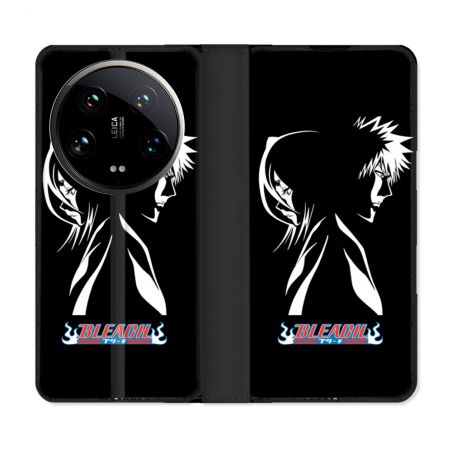 Housse cuir portefeuille Pour Xiaomi 14 Ultra Manga Bleach Duo