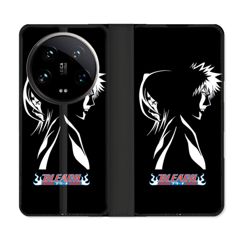 Housse cuir portefeuille Pour Xiaomi 14 Ultra Manga Bleach Duo