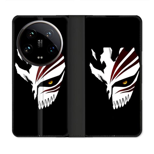 Housse cuir portefeuille Pour Xiaomi 14 Ultra Manga Bleach Masque