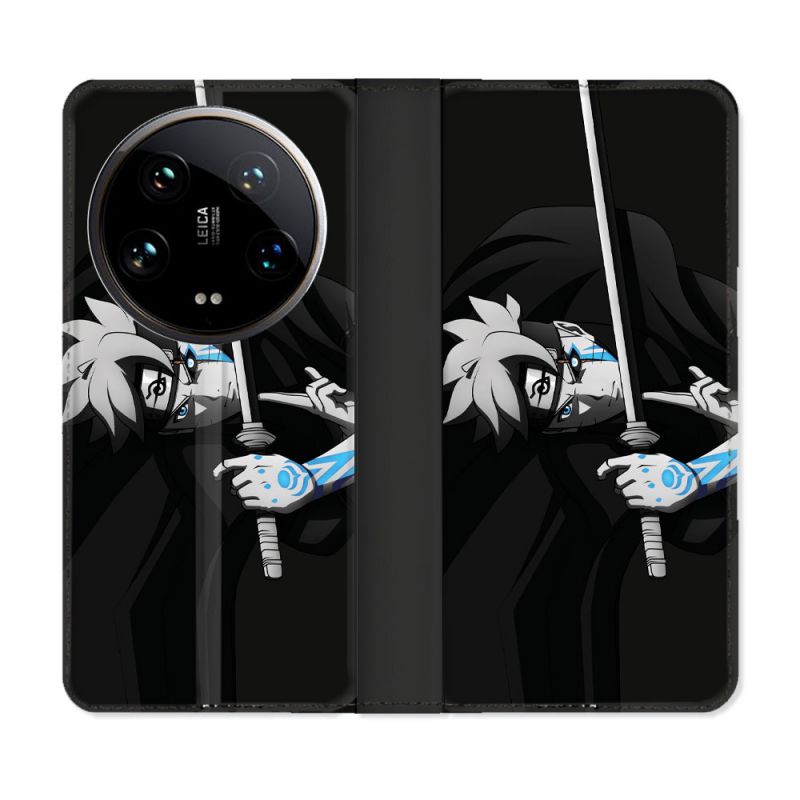 Housse cuir portefeuille Pour Xiaomi 14 Ultra Manga Boruto Epée