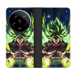 Housse cuir portefeuille Pour Xiaomi 14 Ultra Manga Dragon Ball Broly