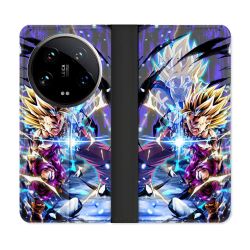 Housse cuir portefeuille Pour Xiaomi 14 Ultra Manga Dragon Ball Sangohan Duo