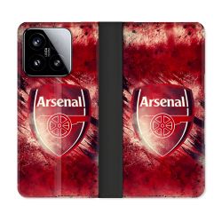 Housse cuir portefeuille Pour Xiaomi 15 Foot Arsenal