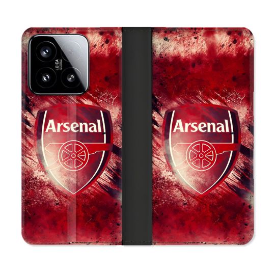 Housse cuir portefeuille Pour Xiaomi 15 Foot Arsenal