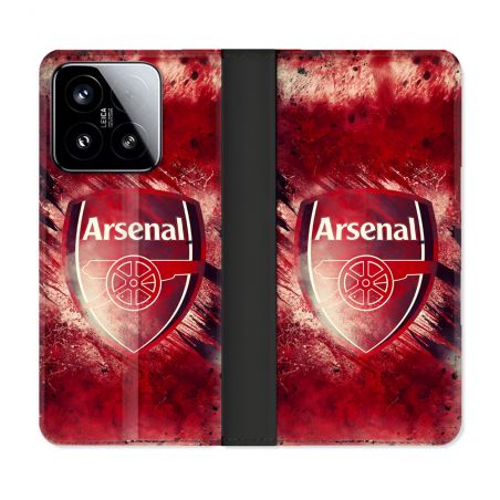 Housse cuir portefeuille Pour Xiaomi 15 Foot Arsenal