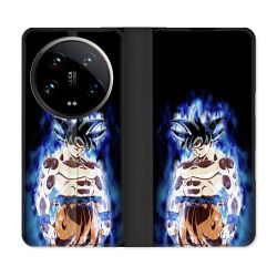 Housse cuir portefeuille Pour Xiaomi 14 Ultra Manga Dragon Ball Sangoku Noir