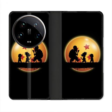 Housse cuir portefeuille Pour Xiaomi 14 Ultra Manga Dragon Ball Vintage