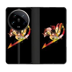 Housse cuir portefeuille Pour Xiaomi 14 Ultra Manga Fairy Tail Logo Noir