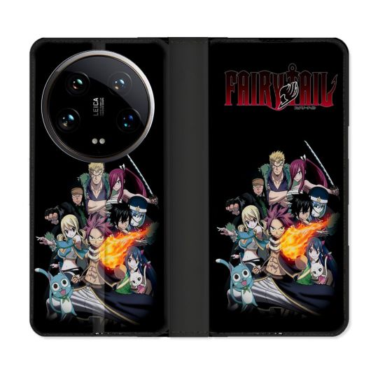 Housse cuir portefeuille Pour Xiaomi 14 Ultra Manga Fairy Tail Logo Team