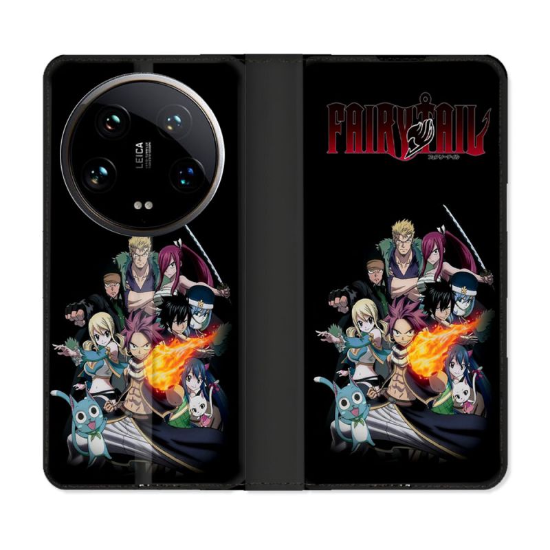 Housse cuir portefeuille Pour Xiaomi 14 Ultra Manga Fairy Tail Logo Team