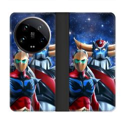 Housse cuir portefeuille Pour Xiaomi 14 Ultra Manga Goldorak