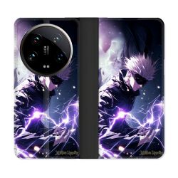 Housse cuir portefeuille Pour Xiaomi 14 Ultra Manga Jujutsu Kaisen Gojo Saturo