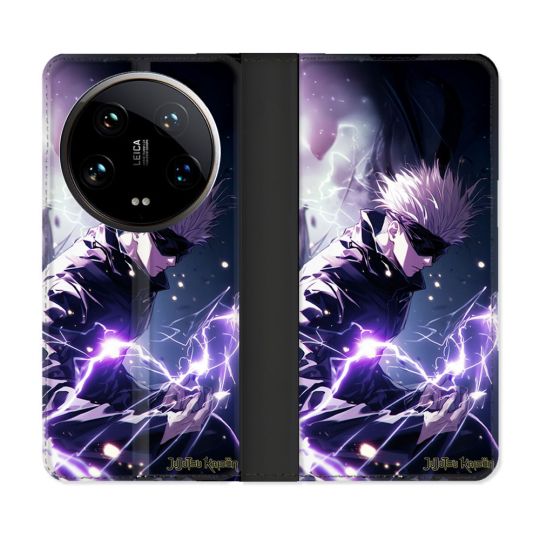Housse cuir portefeuille Pour Xiaomi 14 Ultra Manga Jujutsu Kaisen Gojo Saturo