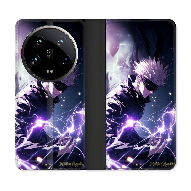 Housse cuir portefeuille Pour Xiaomi 14 Ultra Manga Jujutsu Kaisen Gojo Saturo