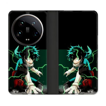Housse cuir portefeuille Pour Xiaomi 14 Ultra Manga My Hero Academia Deku