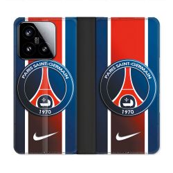 Housse cuir portefeuille Pour Xiaomi 15 Foot PSG 1970