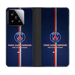 Housse cuir portefeuille Pour Xiaomi 15 Foot PSG Fier