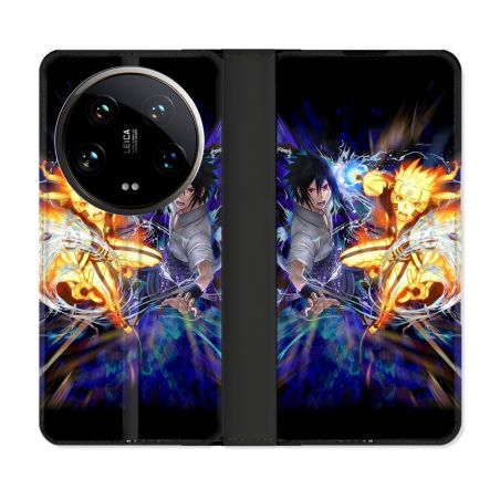 Housse cuir portefeuille Pour Xiaomi 14 Ultra Manga Naruto VS