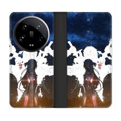 Housse cuir portefeuille Pour Xiaomi 14 Ultra Manga SAO sword Art Online Asuna