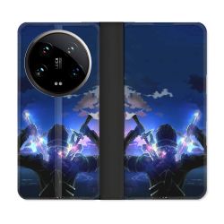 Housse cuir portefeuille Pour Xiaomi 14 Ultra Manga SAO sword Art Online Epee