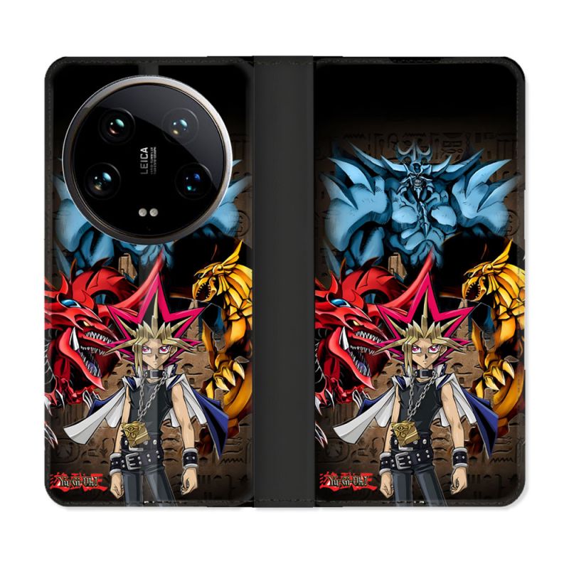 Housse cuir portefeuille Pour Xiaomi 14 Ultra Manga Yu Gi Oh
