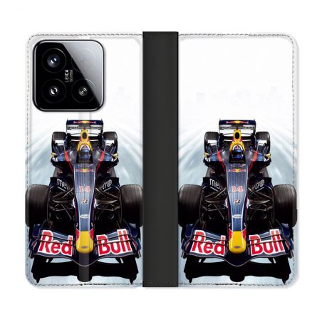 Housse cuir portefeuille Pour Xiaomi 15 Formule 1 F1 Red Bull