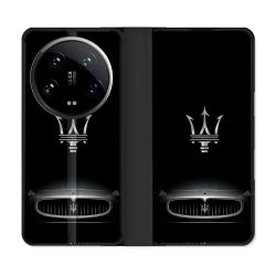 Housse cuir portefeuille Pour Xiaomi 14 Ultra Maserati
