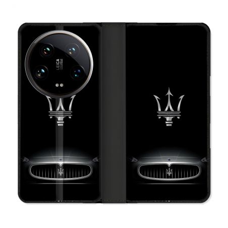 Housse cuir portefeuille Pour Xiaomi 14 Ultra Maserati