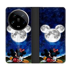 Housse cuir portefeuille Pour Xiaomi 14 Ultra Mickey Minnie