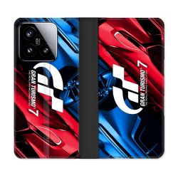 Housse cuir portefeuille Pour Xiaomi 15 Gran Turismo