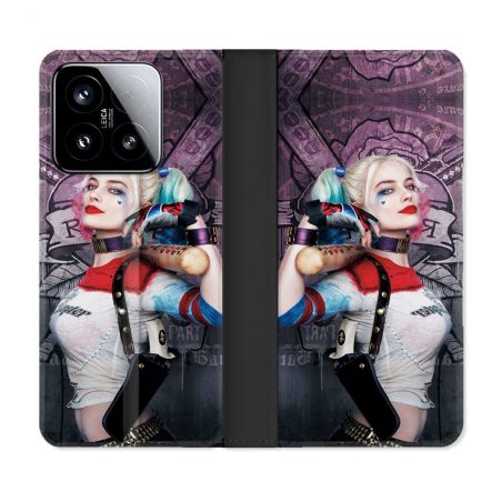 Housse cuir portefeuille Pour Xiaomi 15 Harley Quinn Batte