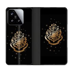 Housse cuir portefeuille Pour Xiaomi 15 Harry Potter Poudlard