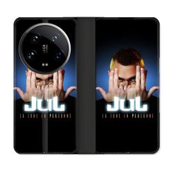 Housse cuir portefeuille Pour Xiaomi 14 Ultra Musique Jul Signe
