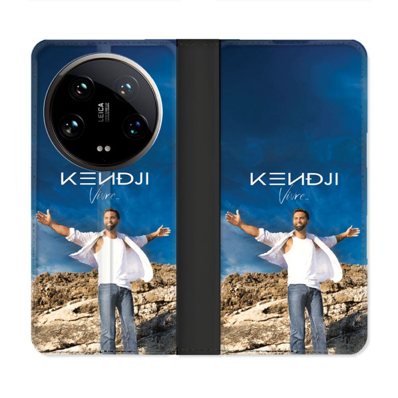 Housse cuir portefeuille Pour Xiaomi 14 Ultra Musique Kendji