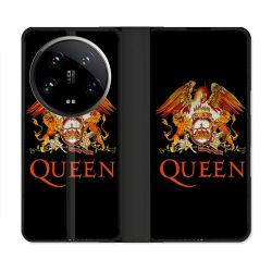 Housse cuir portefeuille Pour Xiaomi 14 Ultra Musique Rock Queen