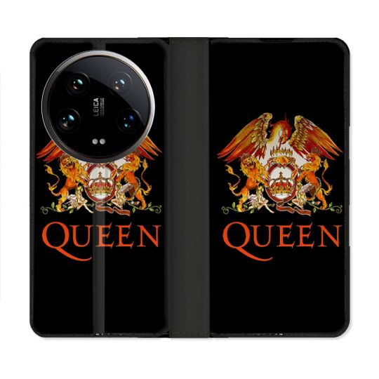 Housse cuir portefeuille Pour Xiaomi 14 Ultra Musique Rock Queen