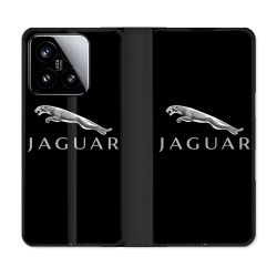 Housse cuir portefeuille Pour Xiaomi 15 Jaguar