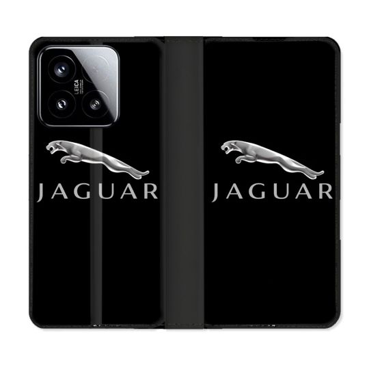 Housse cuir portefeuille Pour Xiaomi 15 Jaguar