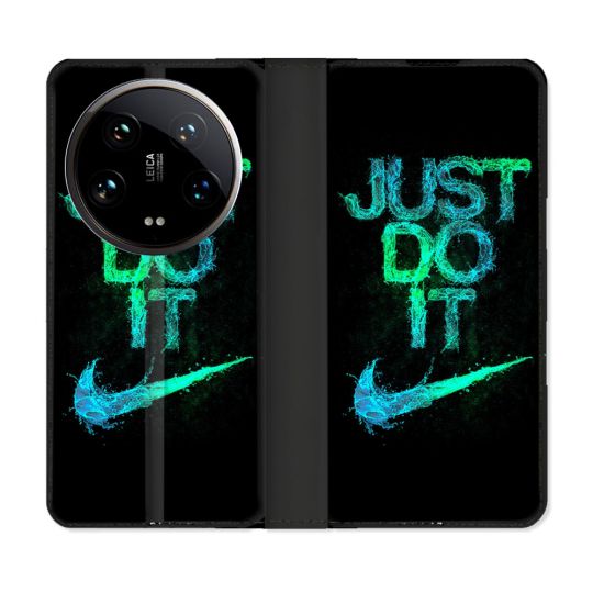 Housse cuir portefeuille Pour Xiaomi 14 Ultra Nike Just Do It