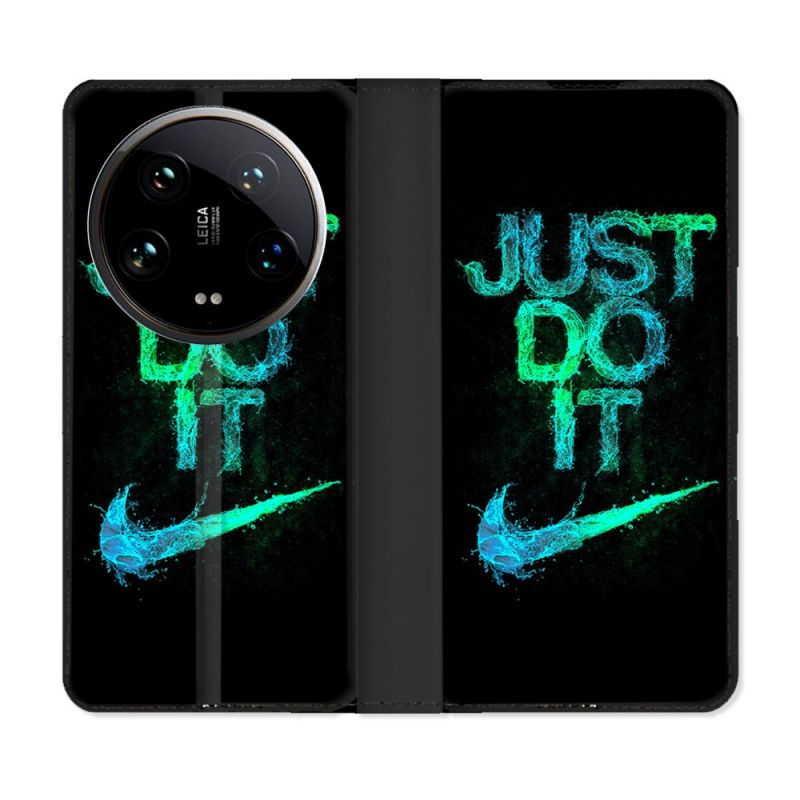 Housse cuir portefeuille Pour Xiaomi 14 Ultra Nike Just Do It