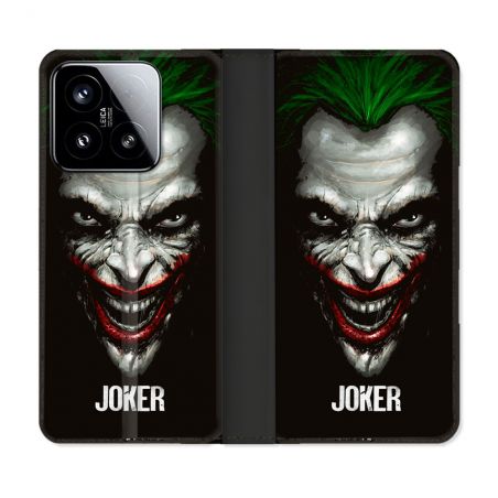 Housse cuir portefeuille Pour Xiaomi 15 Joker Noir