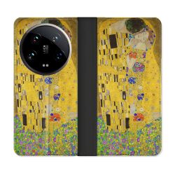Housse cuir portefeuille Pour Xiaomi 14 Ultra Peinture Le Baiser