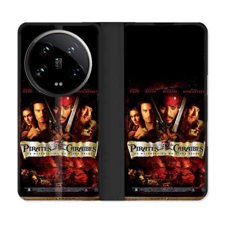 Housse cuir portefeuille Pour Xiaomi 14 Ultra Pirate Des Caraibes