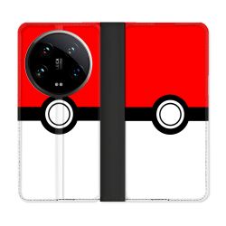 Housse cuir portefeuille Pour Xiaomi 14 Ultra Pokemon Pokeball